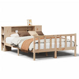 Bookcase Bed without Mattress 160x200 cm Solid Wood Pine