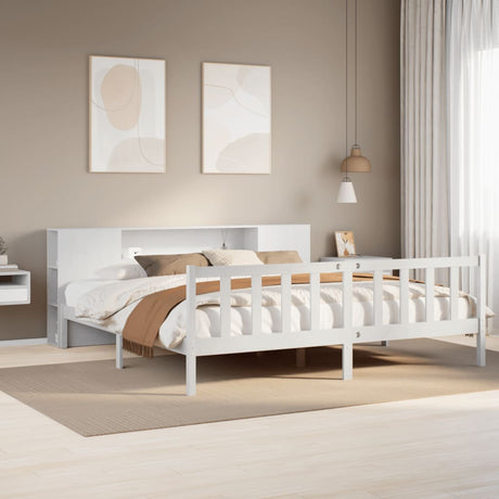 Bookcase Bed Without Mattress Small Double Solid Wood Pine