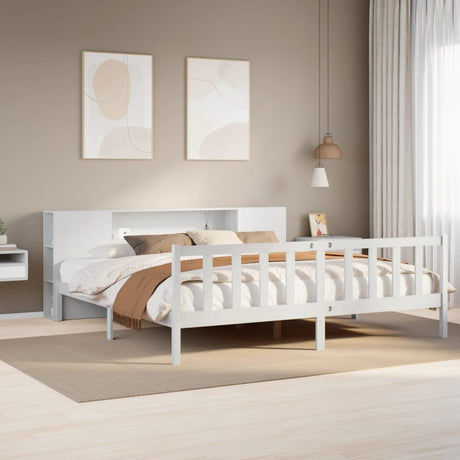 Bookcase Bed Without Mattress Small Double Solid Wood Pine