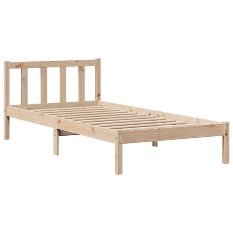Bookcase Bed Without Mattress Solid Wood Pine