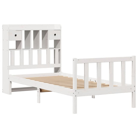 Bookcase Bed Without Mattress Single Solid Wood Pine