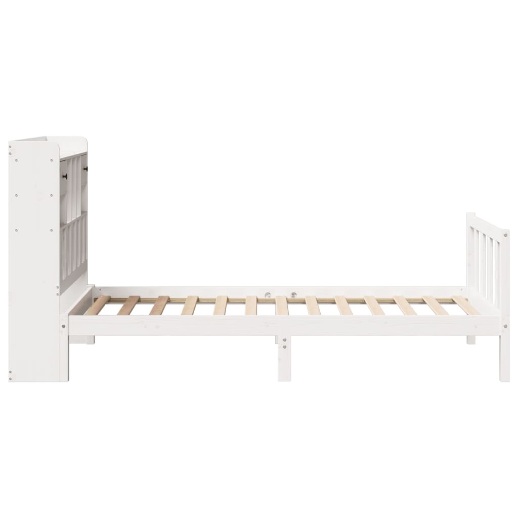 Bookcase Bed Without Mattress Single Solid Wood Pine
