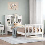 Bookcase Bed Without Mattress Single Solid Wood Pine