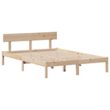Bookcase Bed Without Mattress King Size Solid Wood Pine