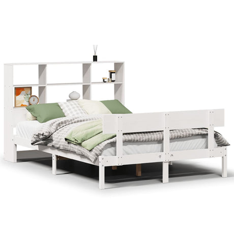 Bookcase Bed Without Mattress Solid Wood Pine