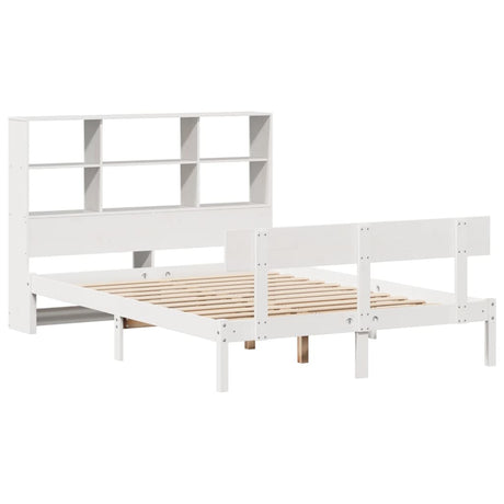 Bookcase Bed Without Mattress Solid Wood Pine