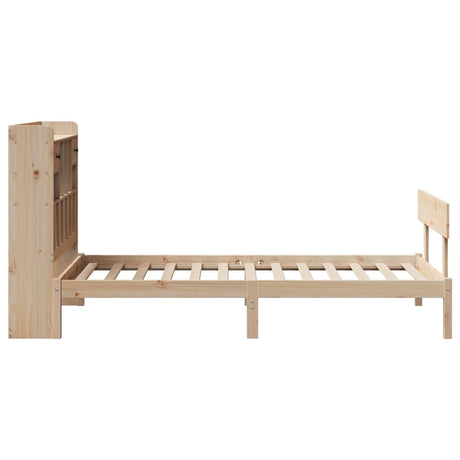 Bookcase Bed Without Mattress Single Solid Wood Pine