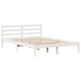 Bookcase Bed without Mattress White 120x190 cm Small Double Solid Wood Pine