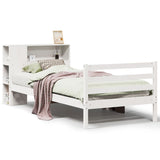 Bookcase Bed Without Mattress Single Solid Wood Pine