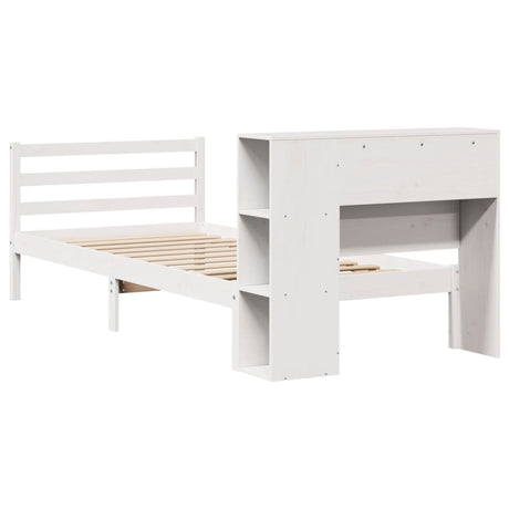 Bookcase Bed Without Mattress Single Solid Wood Pine