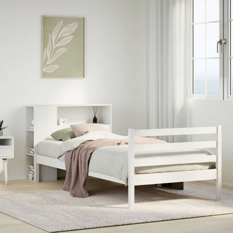 Bookcase Bed Without Mattress Single Solid Wood Pine