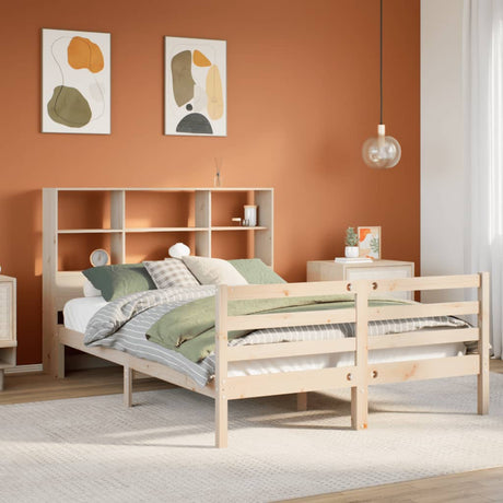 Bookcase Bed Without Mattress Small Single Solid Wood Pine