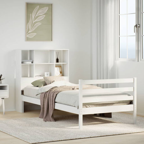Bookcase Bed Without Mattress Small Single Solid Wood Pine