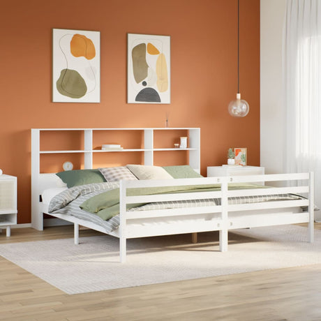 Bookcase Bed Without Mattress Small Single Solid Wood Pine