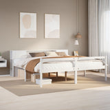 Bookcase Bed Without Mattress King Size Solid Wood