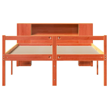 Bookcase Bed Without Mattress King Size Solid Wood