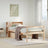 Bookcase Bed Without Mattress Single Solid Wood Pine