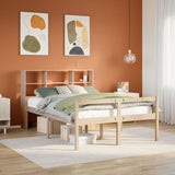 Bookcase Bed Without Mattress Single Solid Wood Pine