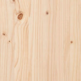Bookcase Bed without Mattress 90x200 cm Solid Wood Pine