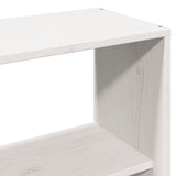 Bookcase Bed without Mattress White 140x200 cm Solid Wood Pine