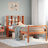 Bookcase Bed Without Mattress Single Solid Wood Pine