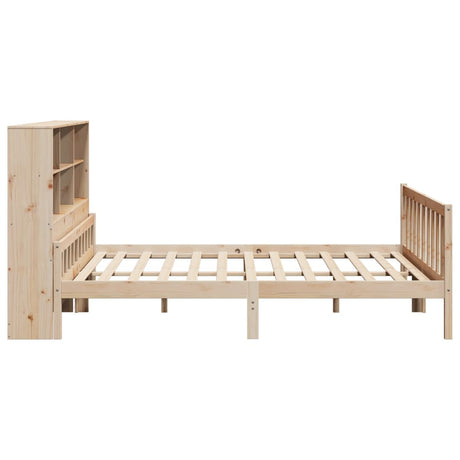 Bookcase Bed Without Mattress Super King Solid Wood Pine