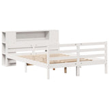 Bookcase Bed Without Mattress Double Solid Wood Pine