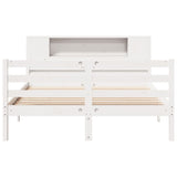 Bookcase Bed Without Mattress Double Solid Wood Pine