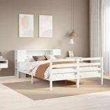 Bookcase Bed Without Mattress Double Solid Wood Pine