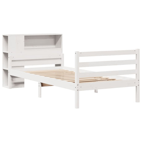 Bookcase Bed Without Mattress Solid Wood Pine