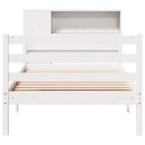 Bookcase Bed Without Mattress Solid Wood Pine