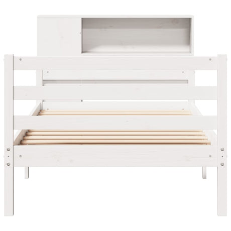 Bookcase Bed Without Mattress Solid Wood Pine