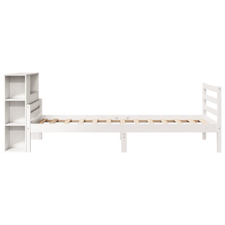 Bookcase Bed Without Mattress Solid Wood Pine