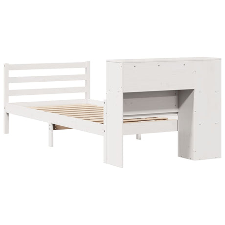 Bookcase Bed Without Mattress Solid Wood Pine