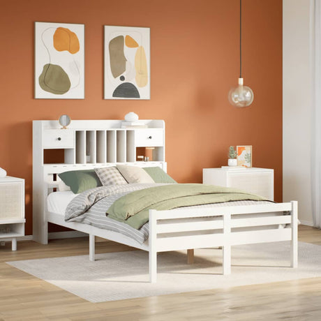 Bookcase Bed Without Mattress Solid Wood Pine