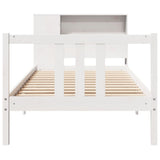 Bookcase Bed Without Mattress 100X200Cm Solid Wood Pine