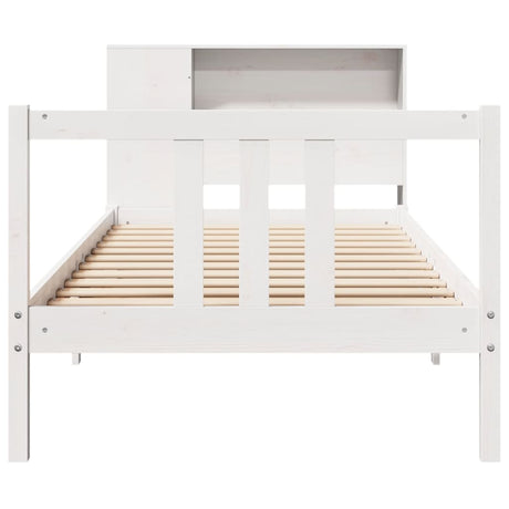 Bookcase Bed Without Mattress 100X200Cm Solid Wood Pine
