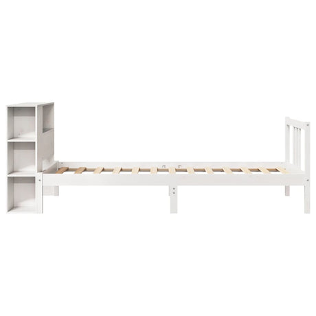 Bookcase Bed Without Mattress 100X200Cm Solid Wood Pine