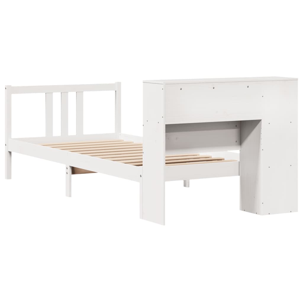 Bookcase Bed Without Mattress 100X200Cm Solid Wood Pine