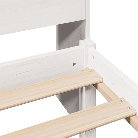 Bookcase Bed Without Mattress 100X200Cm Solid Wood Pine