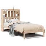Bookcase Bed without Mattress 90x190 cm Single Solid Wood Pine