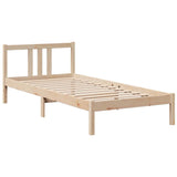 Bookcase Bed without Mattress 90x190 cm Single Solid Wood Pine