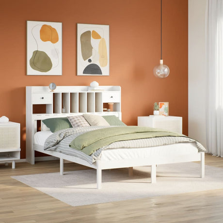 Bookcase Bed Without Mattress Solid Wood Pine