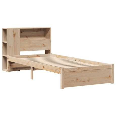 Bookcase Bed Without Mattress 75X190Cm Small Single Solid Wood Pine