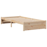 Bookcase Bed Without Mattress 75X190Cm Small Single Solid Wood Pine