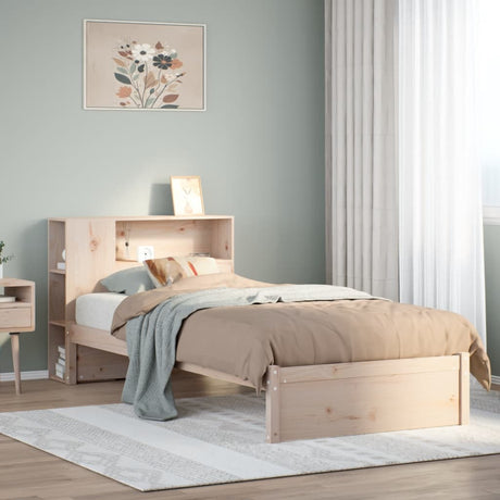 Bookcase Bed Without Mattress 75X190Cm Small Single Solid Wood Pine