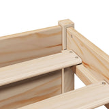 Bookcase Bed without Mattress 120x200cm Solid Wood Pine