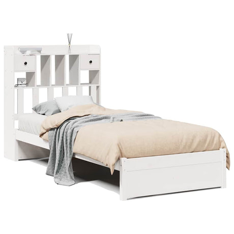 Bookcase Bed Without Mattress 75X190Cm Small Single Solid Wood Pine