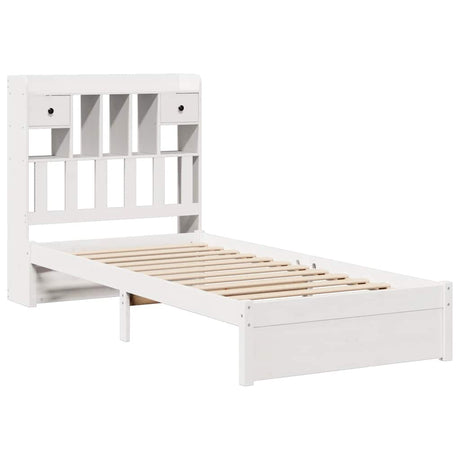 Bookcase Bed Without Mattress 75X190Cm Small Single Solid Wood Pine