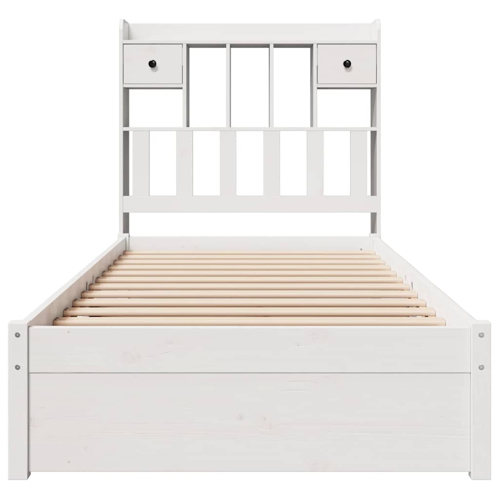 Bookcase Bed Without Mattress 75X190Cm Small Single Solid Wood Pine